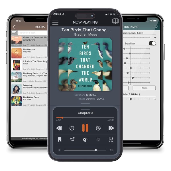 Download fo free audiobook Ten Birds That Changed the World by Stephen Moss and listen anywhere on your iOS devices in the ListenBook app.