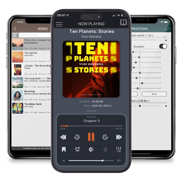 Download fo free audiobook Ten Planets: Stories by Yuri Herrera and listen anywhere on your iOS devices in the ListenBook app.