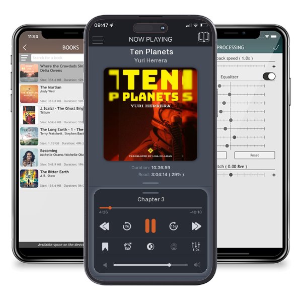 Download fo free audiobook Ten Planets by Yuri Herrera and listen anywhere on your iOS devices in the ListenBook app.