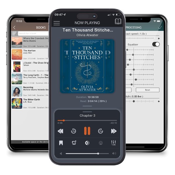 Download fo free audiobook Ten Thousand Stitches by Olivia Atwater and listen anywhere on your iOS devices in the ListenBook app.