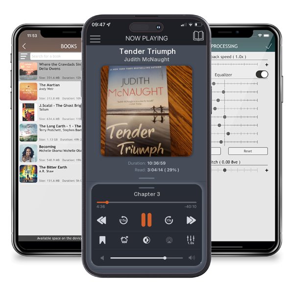 Download fo free audiobook Tender Triumph by Judith McNaught and listen anywhere on your iOS devices in the ListenBook app.