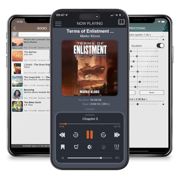 Download fo free audiobook Terms of Enlistment (Frontlines, #1) by Marko Kloos and listen anywhere on your iOS devices in the ListenBook app.