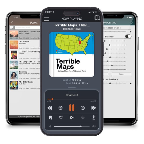 Download fo free audiobook Terrible Maps: Hilarious Maps for a Ridiculous World by Michael Howe and listen anywhere on your iOS devices in the ListenBook app.