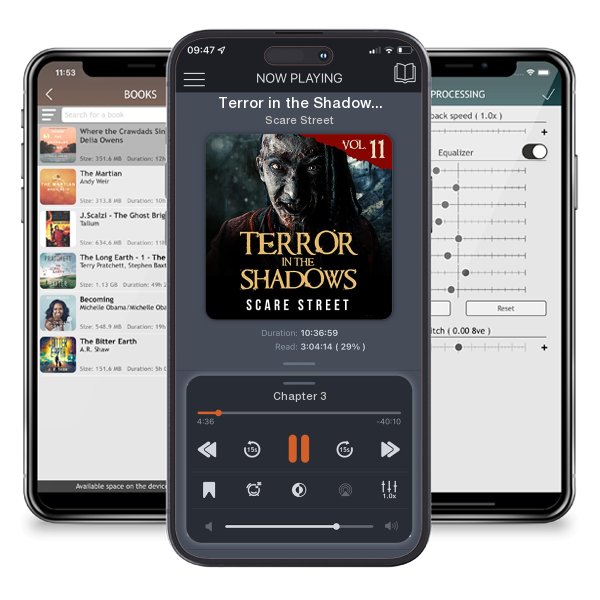 Download fo free audiobook Terror in the Shadows Vol. 11 by Scare Street and listen anywhere on your iOS devices in the ListenBook app.