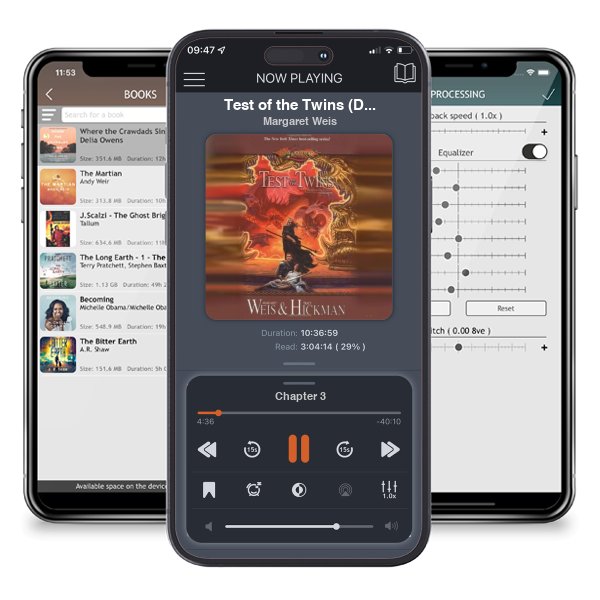 Download fo free audiobook Test of the Twins (Dragonlance: Legends, #3) by Margaret Weis and listen anywhere on your iOS devices in the ListenBook app.