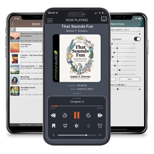 Download fo free audiobook That Sounds Fun by Annie F. Downs and listen anywhere on your iOS devices in the ListenBook app.