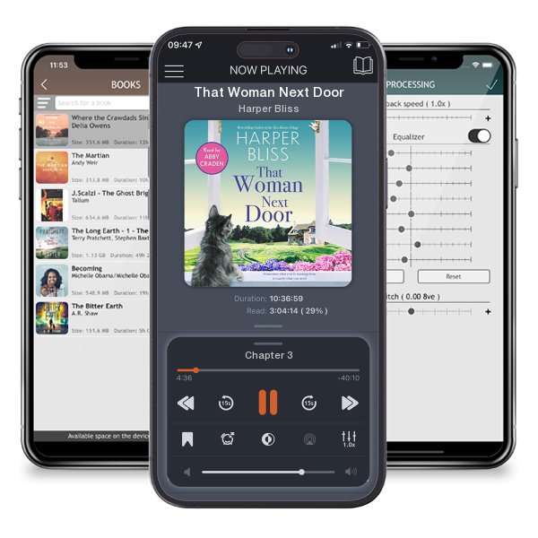 Download fo free audiobook That Woman Next Door by Harper Bliss and listen anywhere on your iOS devices in the ListenBook app.