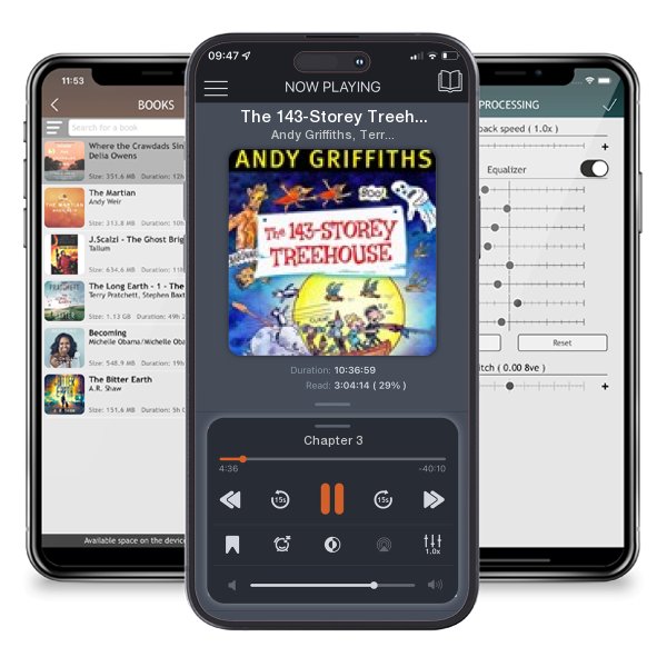 Download fo free audiobook The 143-Storey Treehouse by Andy Griffiths, Terry Denton and listen anywhere on your iOS devices in the ListenBook app.
