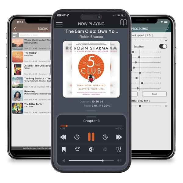 Download fo free audiobook The 5am Club: Own Your Morning. Elevate Your Life. by Robin Sharma and listen anywhere on your iOS devices in the ListenBook app.