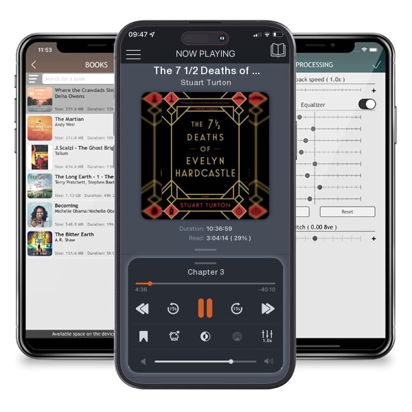 Download fo free audiobook The 7 1/2 Deaths of Evelyn Hardcastle by Stuart Turton and listen anywhere on your iOS devices in the ListenBook app.