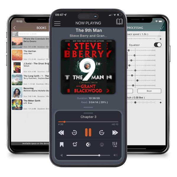 Download fo free audiobook The 9th Man by Steve Berry and Grant Blackwood and listen anywhere on your iOS devices in the ListenBook app.
