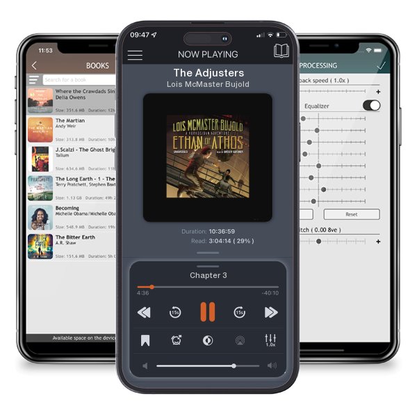 Download fo free audiobook The Adjusters by Lois McMaster Bujold and listen anywhere on your iOS devices in the ListenBook app.