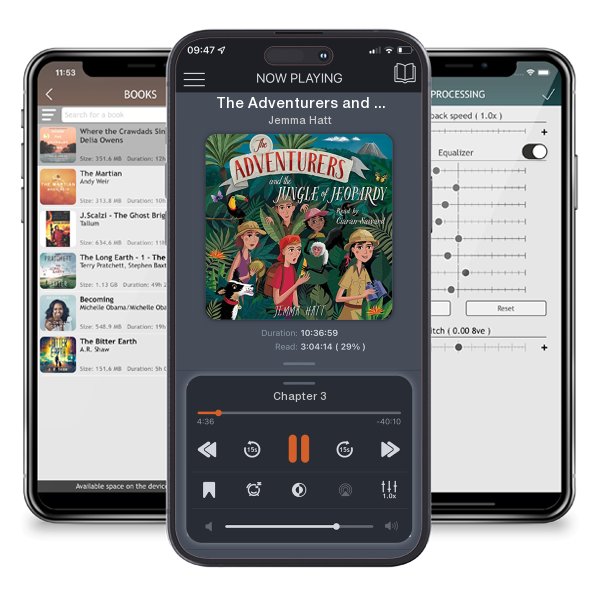 Download fo free audiobook The Adventurers and the Jungle of Jeopardy by Jemma Hatt and listen anywhere on your iOS devices in the ListenBook app.