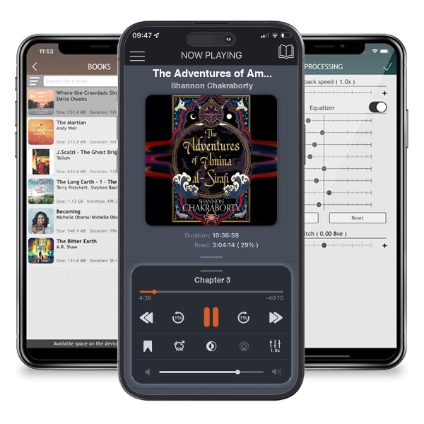 Download fo free audiobook The Adventures of Amina al-Sirafi (Amina al-Sirafi, #1) by Shannon Chakraborty and listen anywhere on your iOS devices in the ListenBook app.