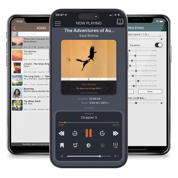 Download fo free audiobook The Adventures of Augie March by Saul Bellow and listen anywhere on your iOS devices in the ListenBook app.