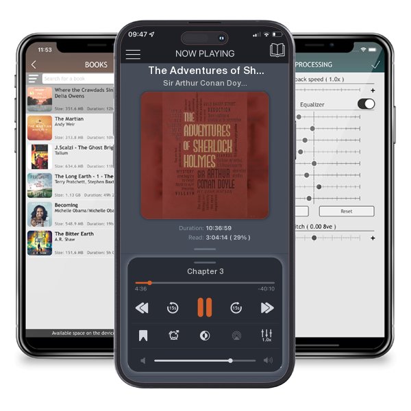 Download fo free audiobook The Adventures of Sherlock Holmes by Sir Arthur Conan Doyle and listen anywhere on your iOS devices in the ListenBook app.