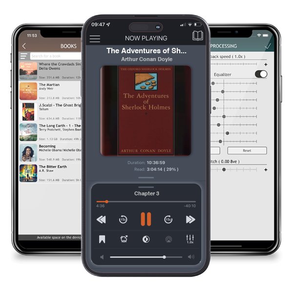 Download fo free audiobook The Adventures of Sherlock Holmes (Sherlock Holmes, #3) by Arthur Conan Doyle and listen anywhere on your iOS devices in the ListenBook app.