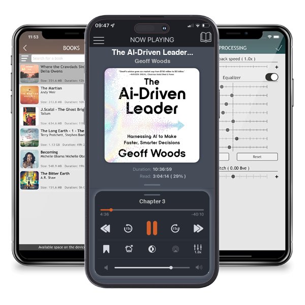 Download fo free audiobook The AI-Driven Leader: Harnessing AI to Make Faster, Smarter Decisions by Geoff Woods and listen anywhere on your iOS devices in the ListenBook app.