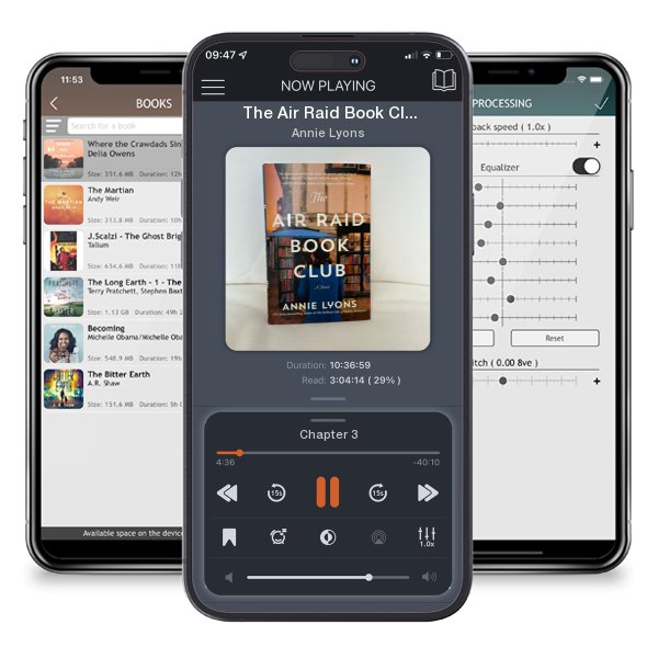 Download fo free audiobook The Air Raid Book Club by Annie Lyons and listen anywhere on your iOS devices in the ListenBook app.