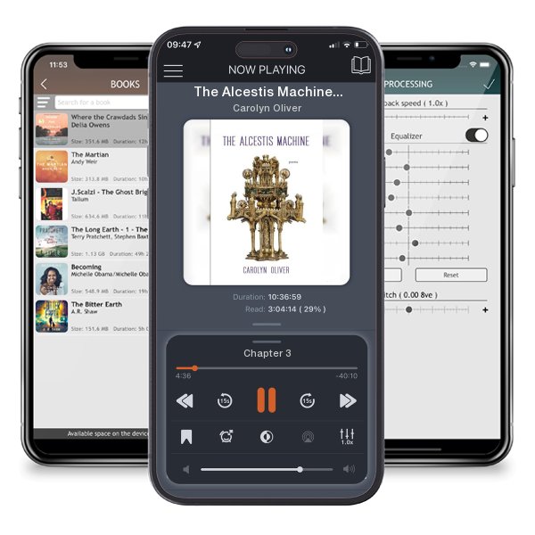 Download fo free audiobook The Alcestis Machine: Poems by Carolyn Oliver and listen anywhere on your iOS devices in the ListenBook app.