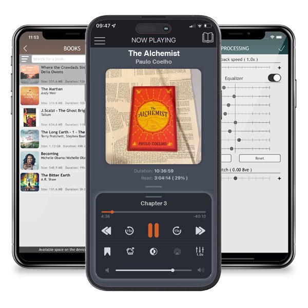 Download fo free audiobook The Alchemist by Paulo Coelho and listen anywhere on your iOS devices in the ListenBook app.