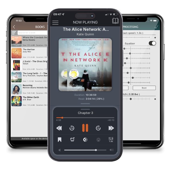 Download fo free audiobook The Alice Network: A Reese's Book Club Pick by Kate Quinn and listen anywhere on your iOS devices in the ListenBook app.