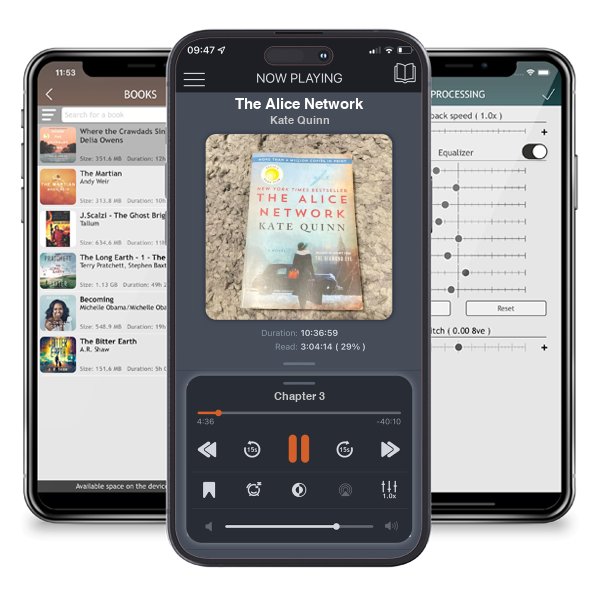 Download fo free audiobook The Alice Network by Kate Quinn and listen anywhere on your iOS devices in the ListenBook app.