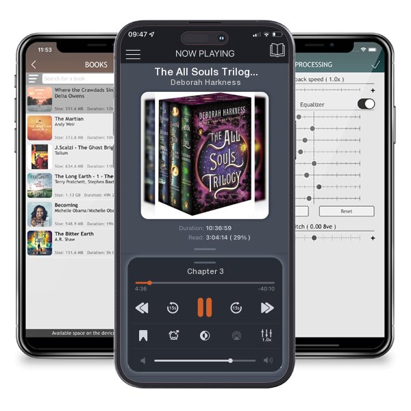 Download fo free audiobook The All Souls Trilogy Boxed Set by Deborah Harkness and listen anywhere on your iOS devices in the ListenBook app.