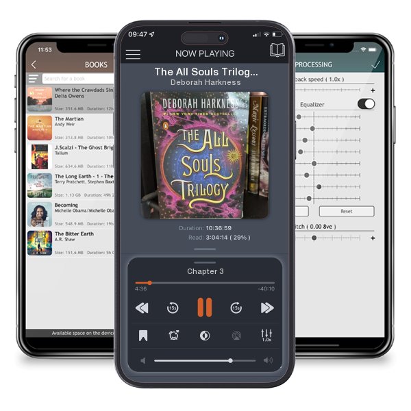 Download fo free audiobook The All Souls Trilogy Boxed Set by Deborah Harkness and listen anywhere on your iOS devices in the ListenBook app.