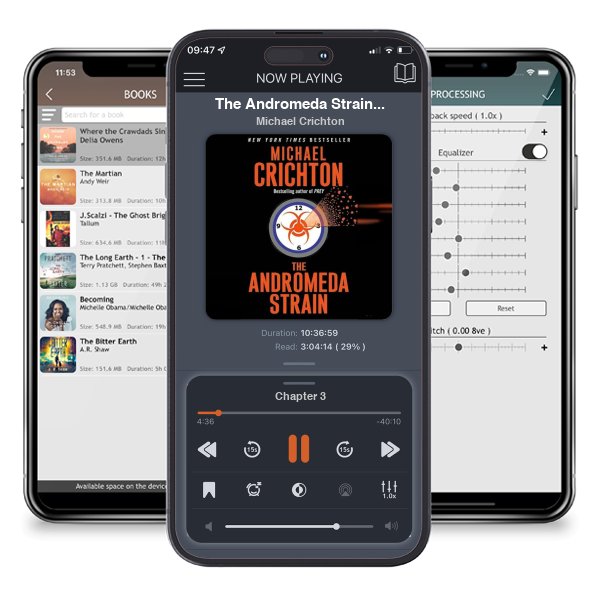 Download fo free audiobook The Andromeda Strain (Andromeda, #1) by Michael Crichton and listen anywhere on your iOS devices in the ListenBook app.