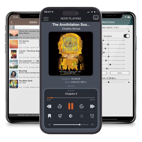 Download fo free audiobook The Annihilation Score (Laundry Files, #6) by Charles Stross and listen anywhere on your iOS devices in the ListenBook app.