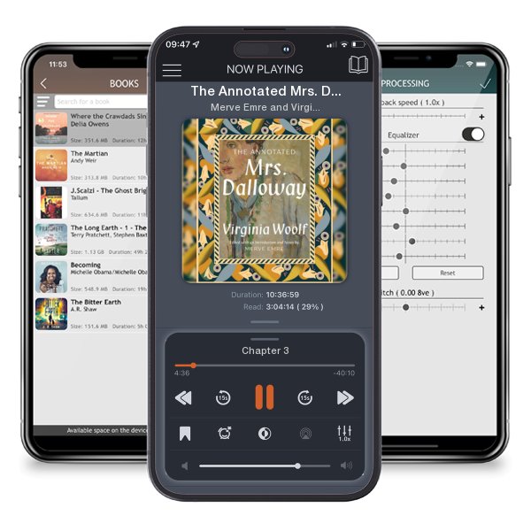 Download fo free audiobook The Annotated Mrs. Dalloway by Merve Emre and Virginia Woolf and listen anywhere on your iOS devices in the ListenBook app.