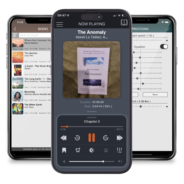 Download fo free audiobook The Anomaly by Hervé Le Tellier; Adriana Hunter and listen anywhere on your iOS devices in the ListenBook app.