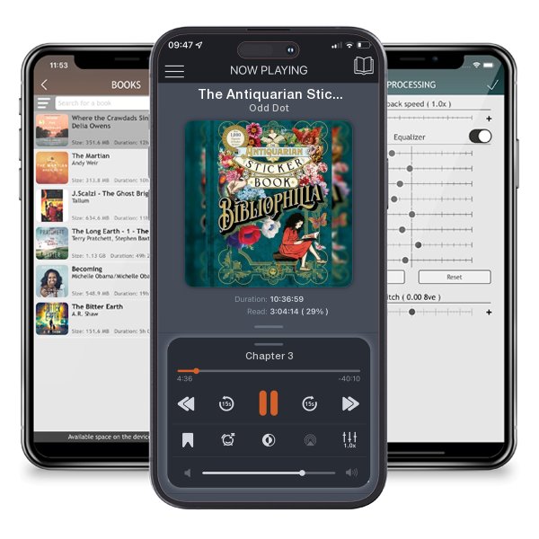 Download fo free audiobook The Antiquarian Sticker Book: Bibliophilia by Odd Dot and listen anywhere on your iOS devices in the ListenBook app.