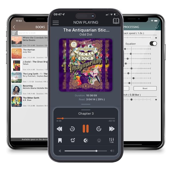 Download fo free audiobook The Antiquarian Sticker Book: Imaginarium by Odd Dot and listen anywhere on your iOS devices in the ListenBook app.