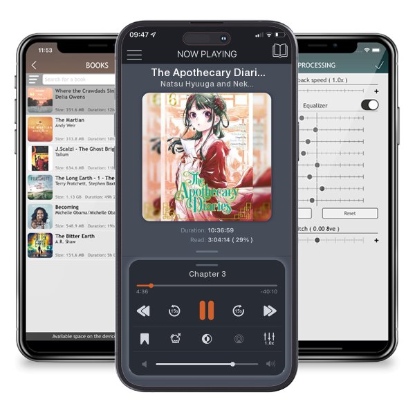 Download fo free audiobook The Apothecary Diaries 06 (Manga) by Natsu Hyuuga and Nekokurage and listen anywhere on your iOS devices in the ListenBook app.