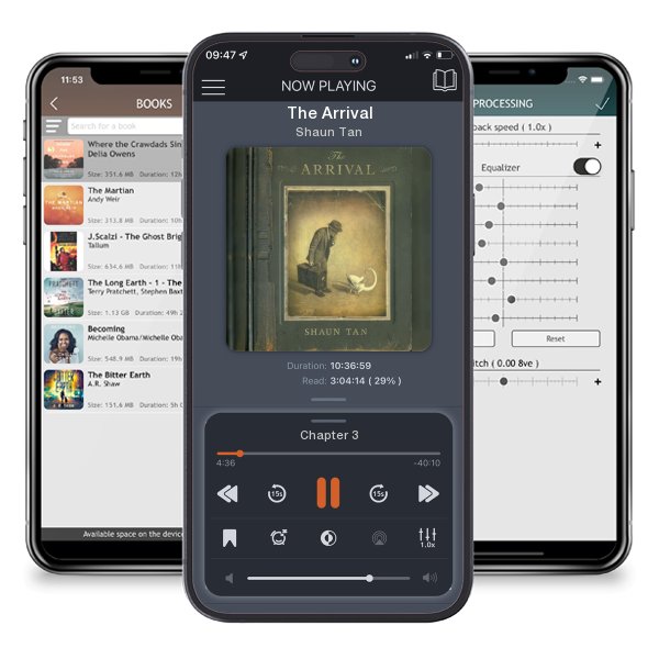 Download fo free audiobook The Arrival by Shaun Tan and listen anywhere on your iOS devices in the ListenBook app.