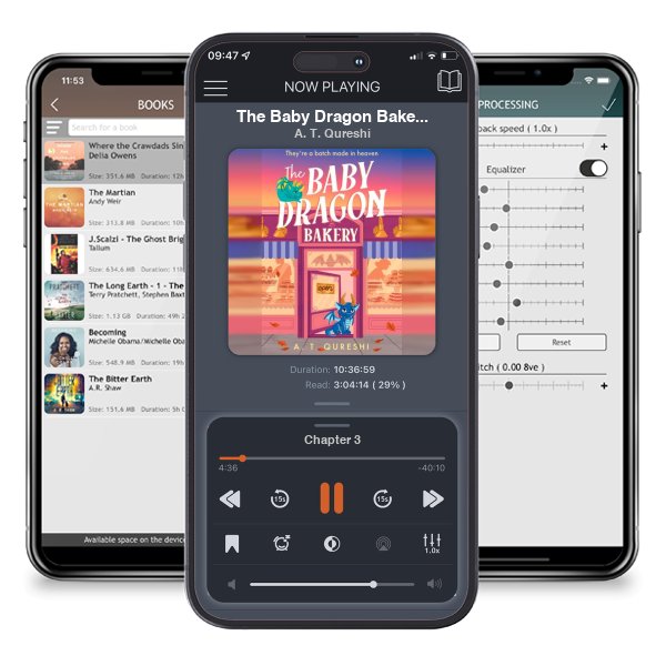 Download fo free audiobook The Baby Dragon Bakery by A. T. Qureshi and listen anywhere on your iOS devices in the ListenBook app.