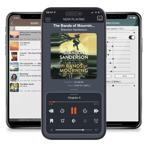 Download fo free audiobook The Bands of Mourning (Mistborn, #6) by Brandon Sanderson and listen anywhere on your iOS devices in the ListenBook app.