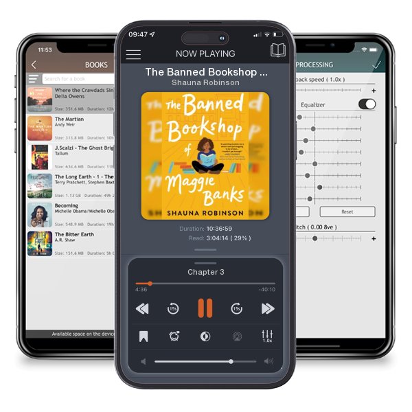 Download fo free audiobook The Banned Bookshop of Maggie Banks by Shauna Robinson and listen anywhere on your iOS devices in the ListenBook app.