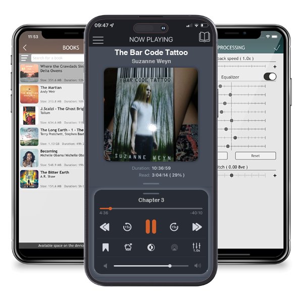 Download fo free audiobook The Bar Code Tattoo by Suzanne Weyn and listen anywhere on your iOS devices in the ListenBook app.