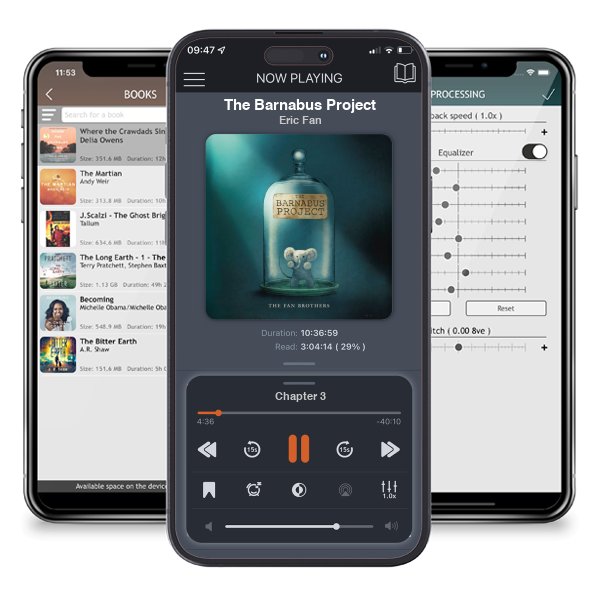 Download fo free audiobook The Barnabus Project by Eric Fan and listen anywhere on your iOS devices in the ListenBook app.