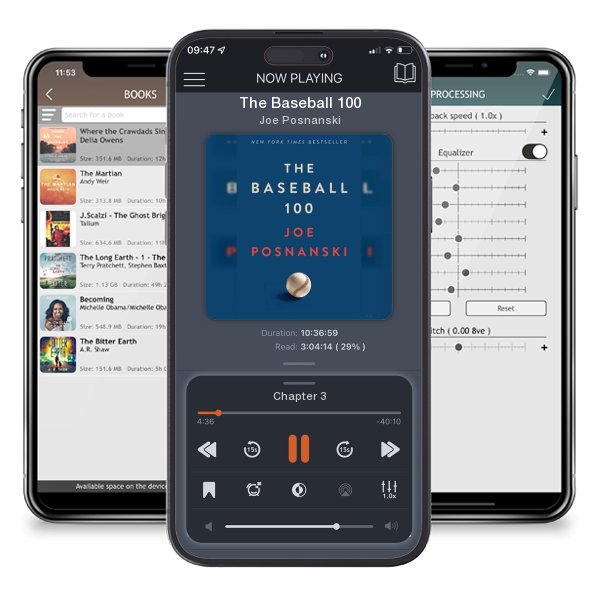 Download fo free audiobook The Baseball 100 by Joe Posnanski and listen anywhere on your iOS devices in the ListenBook app.