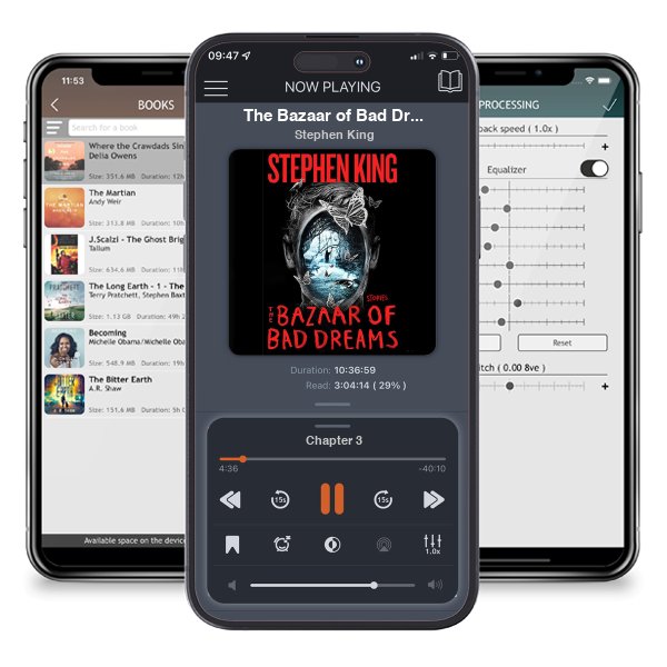 Download fo free audiobook The Bazaar of Bad Dreams by Stephen King and listen anywhere on your iOS devices in the ListenBook app.