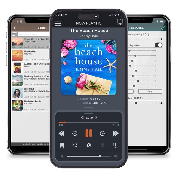 Download fo free audiobook The Beach House by Jenny Hale and listen anywhere on your iOS devices in the ListenBook app.