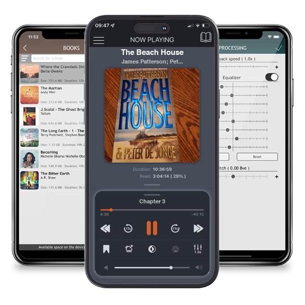 Download fo free audiobook The Beach House by James Patterson; Peter de Jonge and listen anywhere on your iOS devices in the ListenBook app.