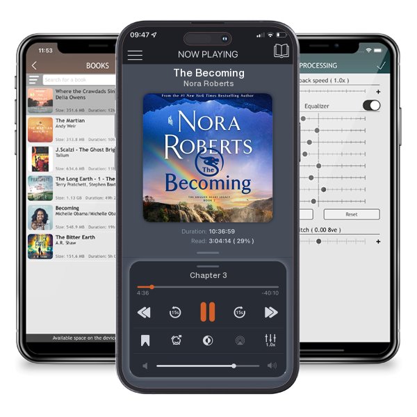 Download fo free audiobook The Becoming by Nora Roberts and listen anywhere on your iOS devices in the ListenBook app.