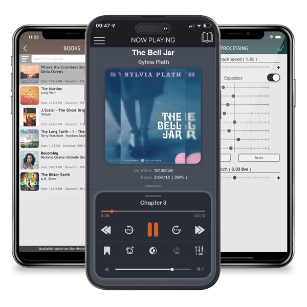 Download fo free audiobook The Bell Jar by Sylvia Plath and listen anywhere on your iOS devices in the ListenBook app.