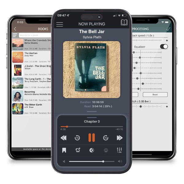 Download fo free audiobook The Bell Jar by Sylvia Plath and listen anywhere on your iOS devices in the ListenBook app.