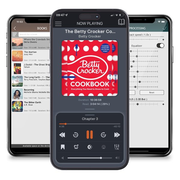Download fo free audiobook The Betty Crocker Cookbook, 13th Edition: Everything You Need... by Betty Crocker and listen anywhere on your iOS devices in the ListenBook app.